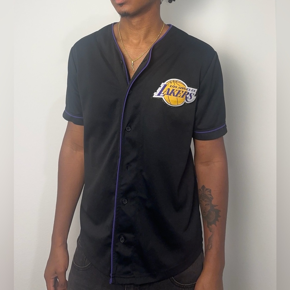 Men’s LA Lakers NBA 48 Baseball Type Sportswear Jersey